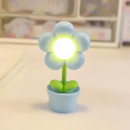 Compact Floral Calming Desk Lamp