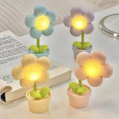 Compact Floral Calming Desk Lamp