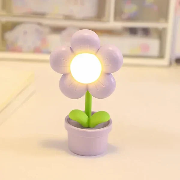 Compact Floral Calming Desk Lamp