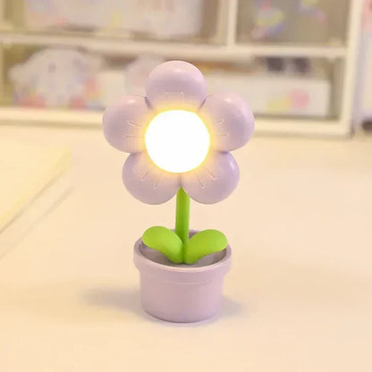 Compact Floral Calming Desk Lamp