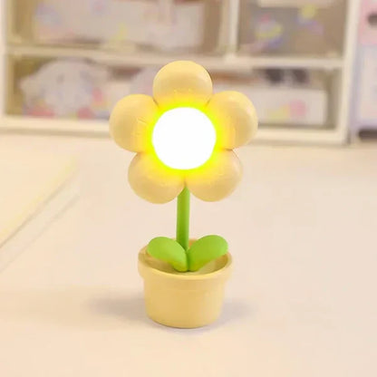 Compact Floral Calming Desk Lamp