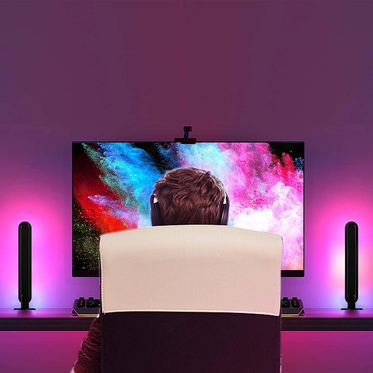Smart WiFi IR Music Light -  Gaming Light Bar for TV, Movies, PC, and Room - Yeezlab