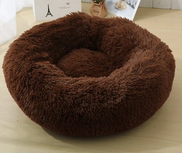 Soft calming pet bed for cats and dogs