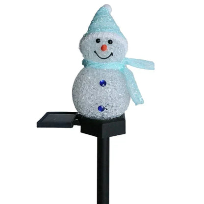 Outdoor Solar Powered Snowman Light