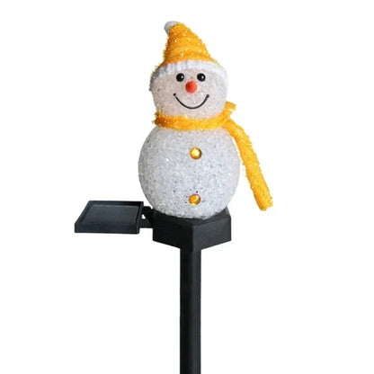 Outdoor Solar Powered Snowman Light