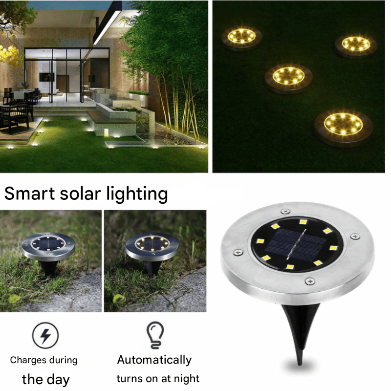 Solar Powered Outdoor Garden Spotlight