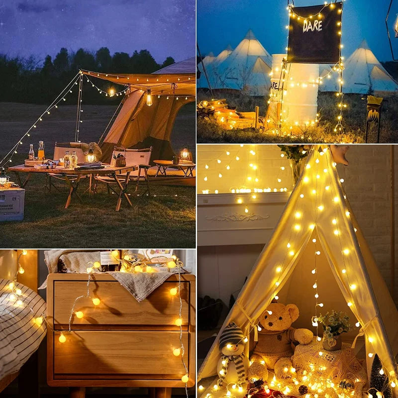 Outdoor Solar Powered String Lights