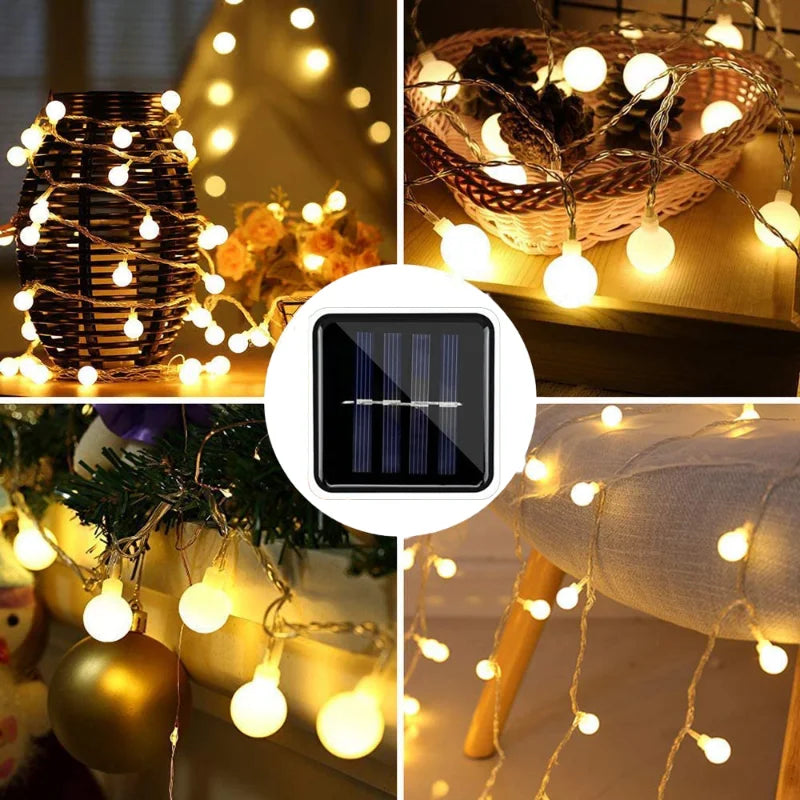 Outdoor Solar Powered String Lights