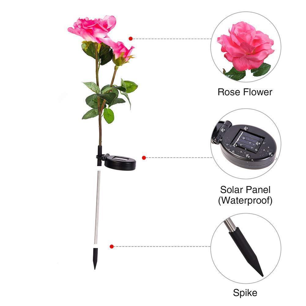 Solar Powered Rose String Lights
