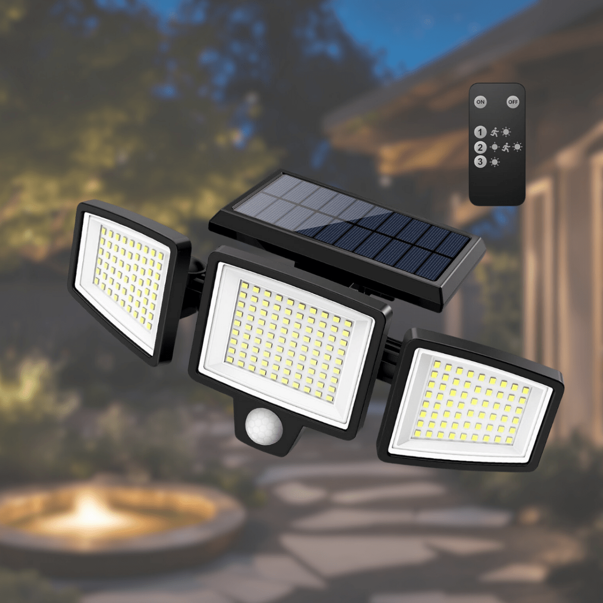 Wireless Solar Powered Motion Light with Remote - Yeezlab