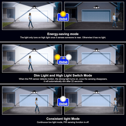 Wireless Solar Powered Motion Light with Remote
