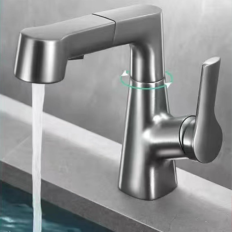 Single Hole Kitchen Sink Faucet with Pull-Out Spray Nozzle - Yeezlab