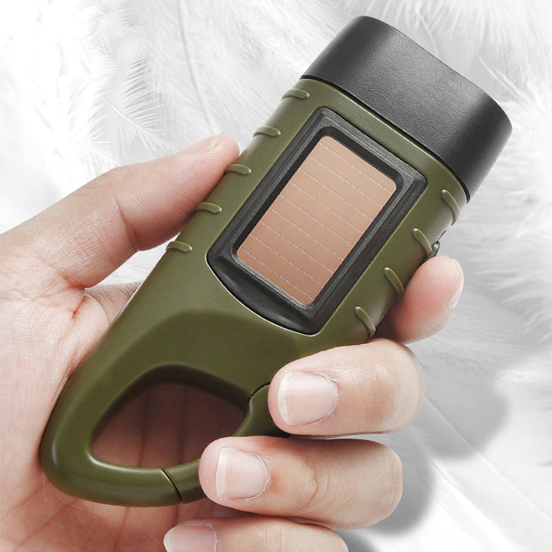Compact Solar Powered LED Flashlight