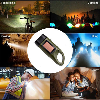 Compact Solar Powered LED Flashlight