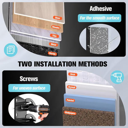 Space Saving Baseball Cap Rack with Adjustable Hooks