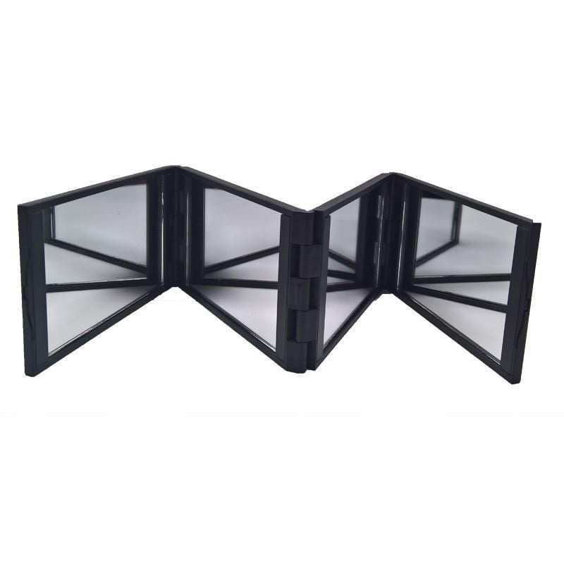 Portable 3 Way Folding Mirror for Easy Haircutting