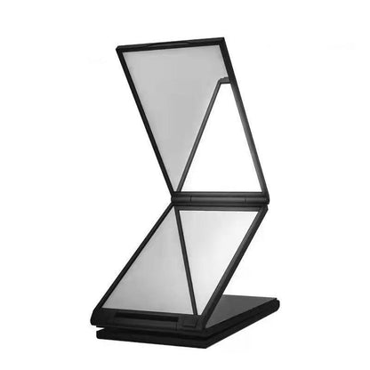Portable 3 Way Folding Mirror for Easy Haircutting