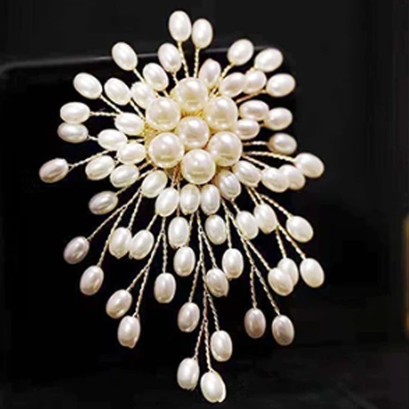 Luxury Women's Handmade Pearl Pin Brooch