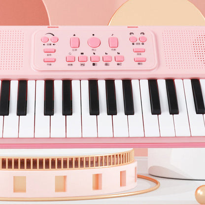 Kids Portable 37-Key Piano Keyboard with Mic
