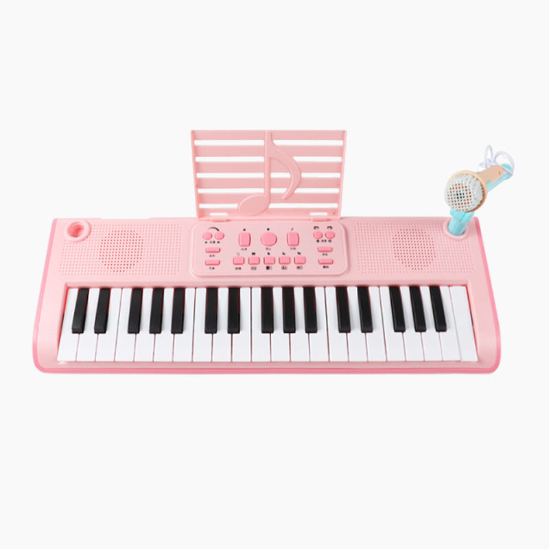 Kids Portable 37-Key Piano Keyboard with Mic