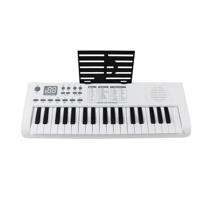 Kids Portable 37-Key Piano Keyboard with Mic
