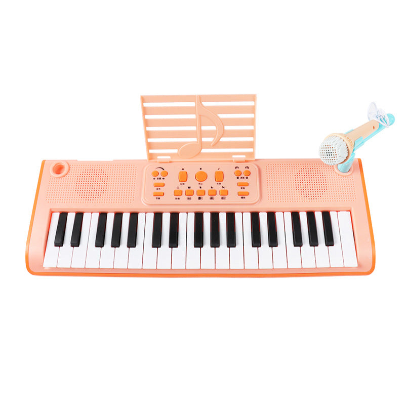 Kids Portable 37-Key Piano Keyboard with Mic