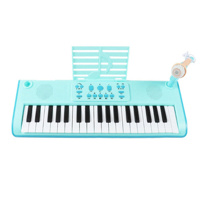 Kids Portable 37-Key Piano Keyboard with Mic