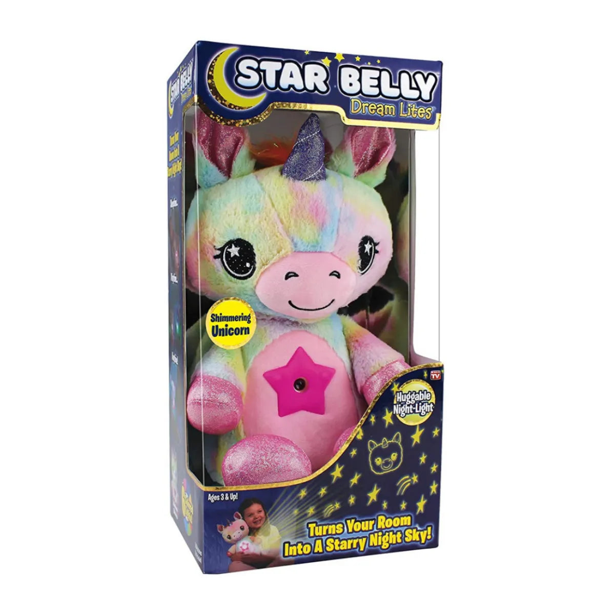 Colorful Star Night Light Projector for Kids Bedroom