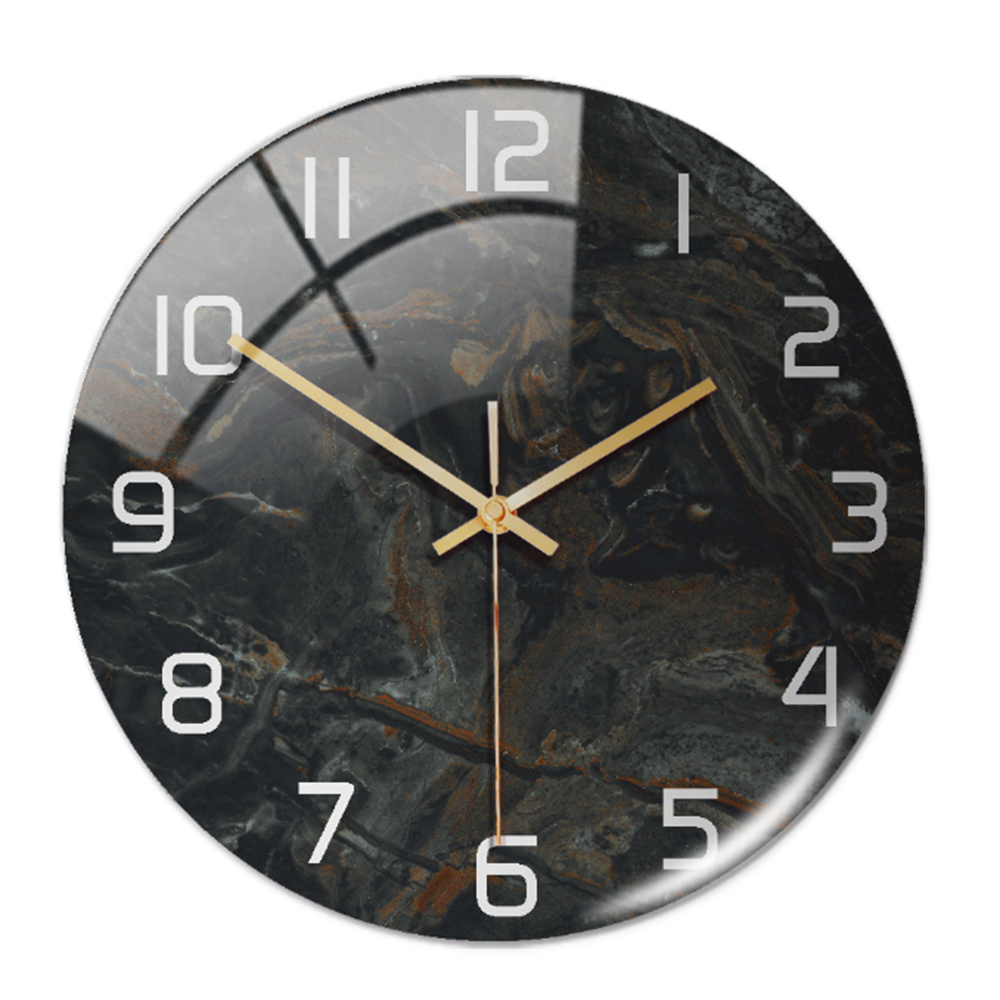 Elegant Marble Effect Wall Clock