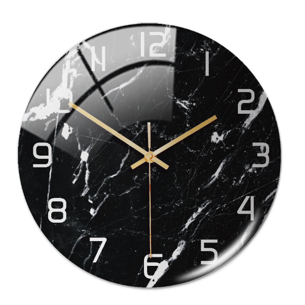 Elegant Marble Effect Wall Clock