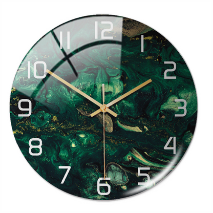 Elegant Marble Effect Wall Clock