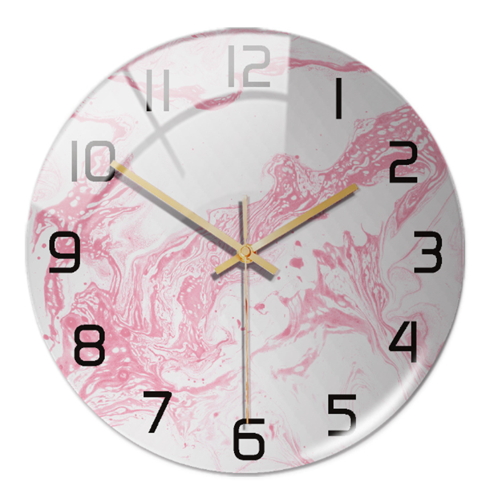 Elegant Marble Effect Wall Clock