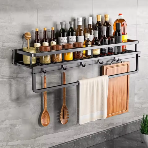 Space Saving Kitchen Shelf Storage Tower Rack