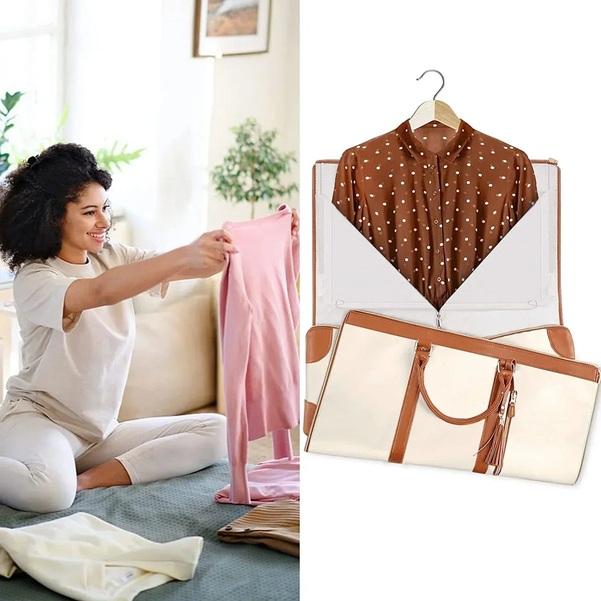 Portable Travel Suit Storage Bag