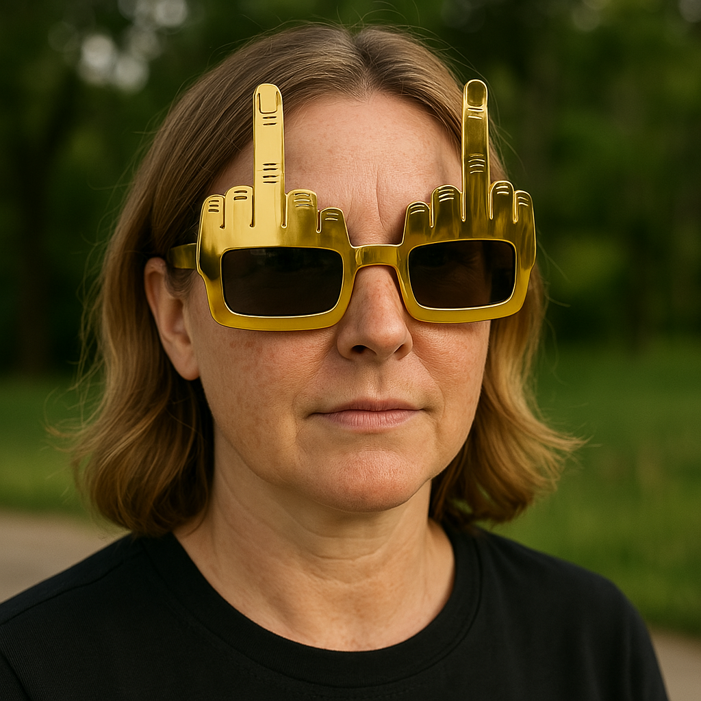Flashy Gold Statement Party Shades