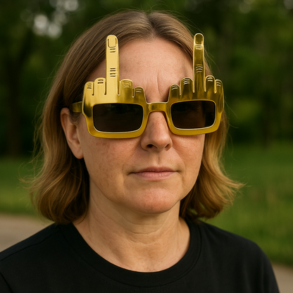 Flashy Gold Statement Party Shades