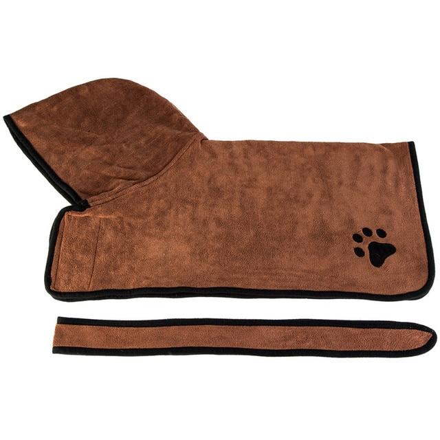 Super Absorent Pet Drying Towel Bathrobe
