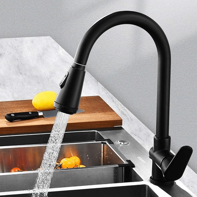 Sleek Touch Kitchen Faucet with Pull-Out Sprayer - Yeezlab