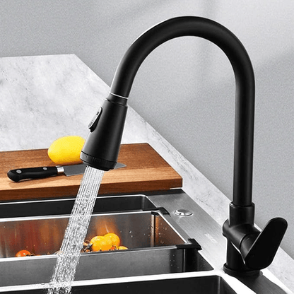 Sleek Touch Kitchen Faucet with Pull-Out Sprayer - Yeezlab