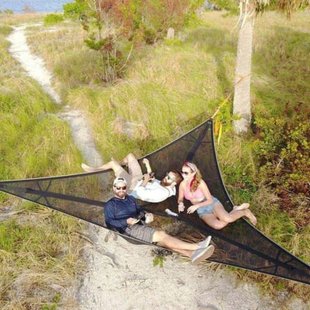 Durable Steel Hammock with Stand - Relaxing Indoor Outdoor Lounge