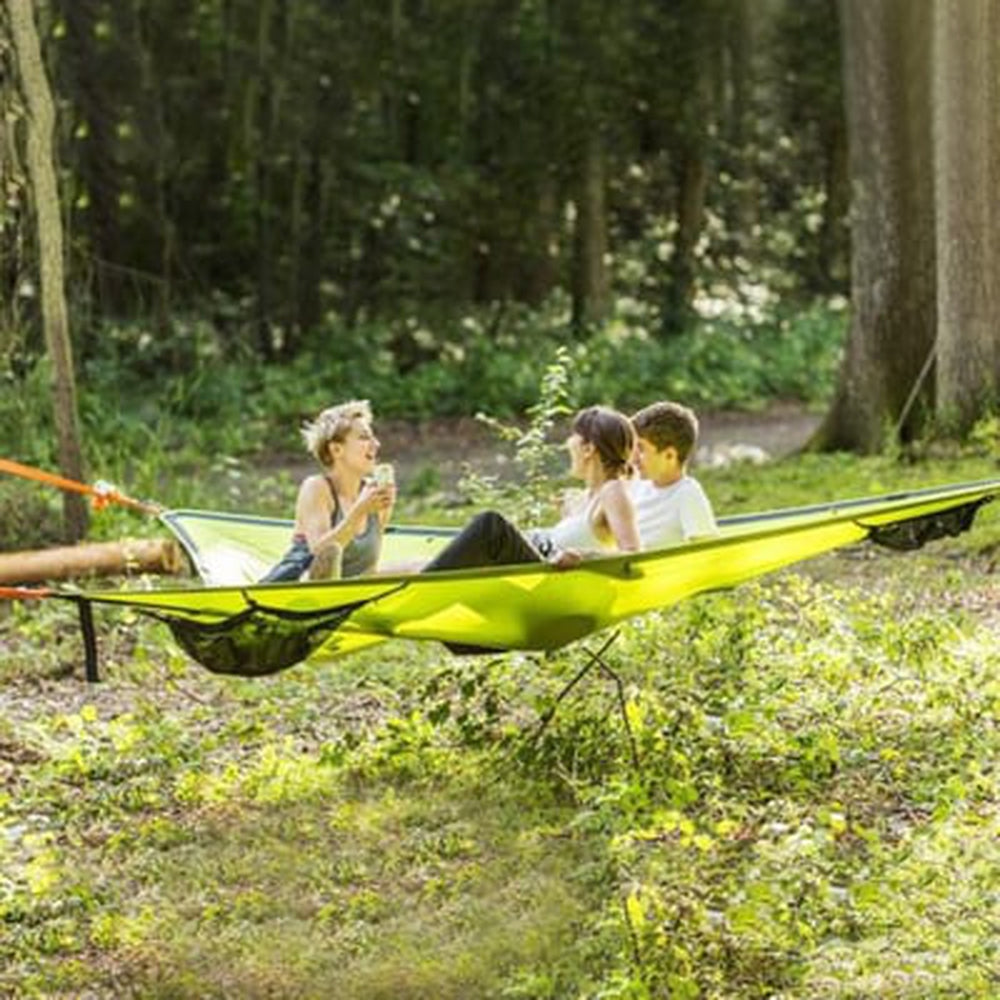 Durable Steel Hammock with Stand - Relaxing Indoor Outdoor Lounge