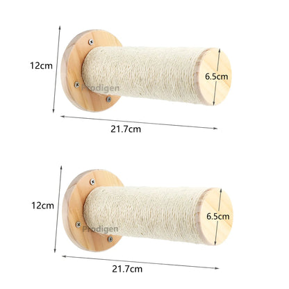 Cat Tower Wall Shelf with Scratch Pad