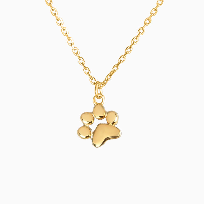 Petite Paw Charm Necklace for Animal Enthusiasts