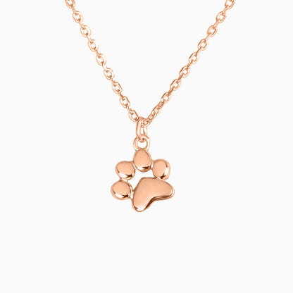 Petite Paw Charm Necklace for Animal Enthusiasts
