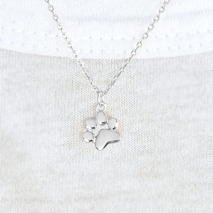 Petite Paw Charm Necklace for Animal Enthusiasts