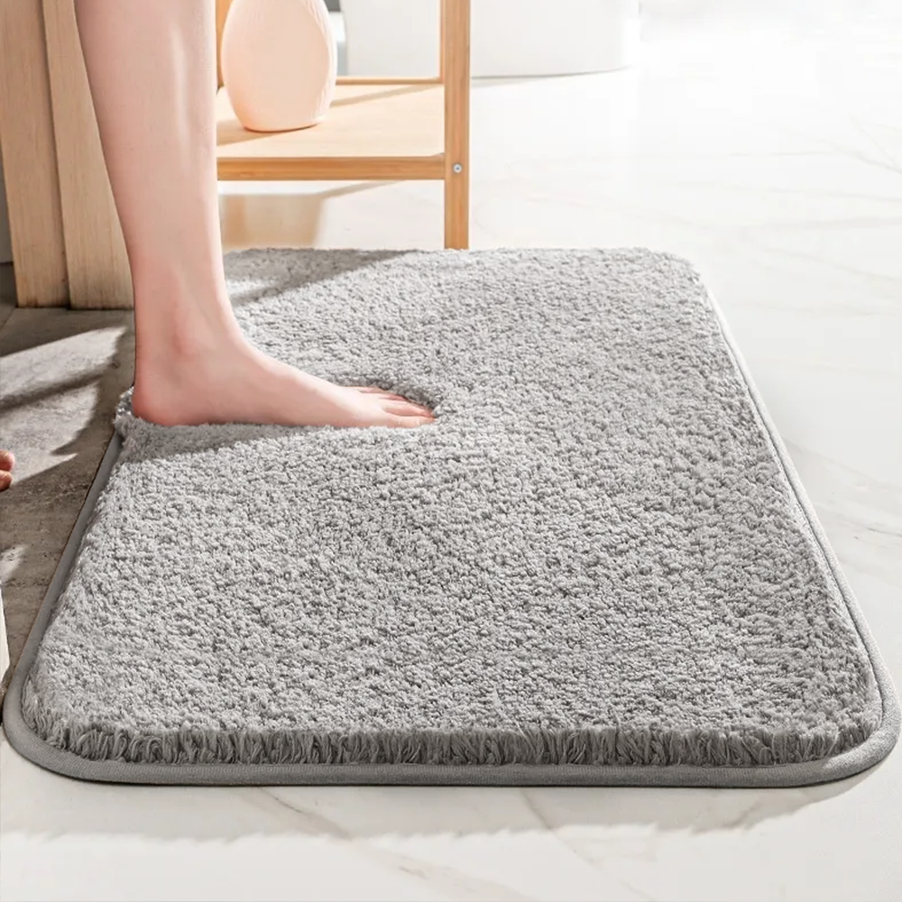 Plush Bathroom Mat – Ultra Soft Non-Slip Bath Rug