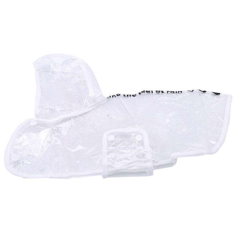 Clear waterproof pet rain jacket