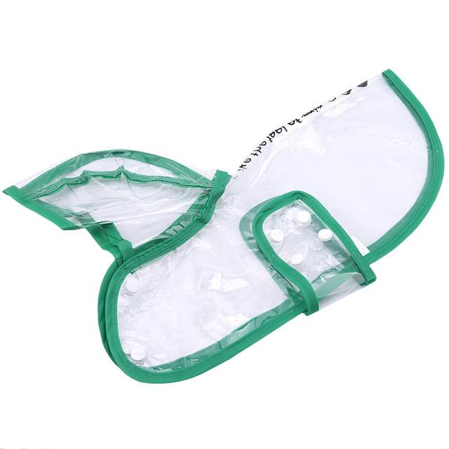 Clear waterproof pet rain jacket