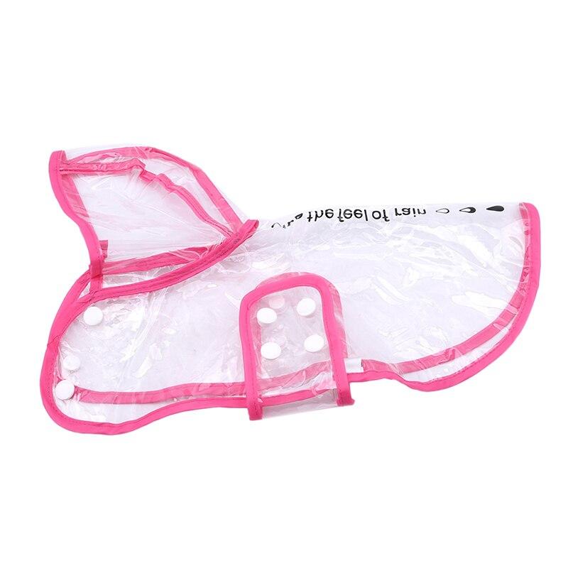 Clear waterproof pet rain jacket