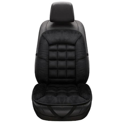 Soft plush car seat cushion for comfortable driving